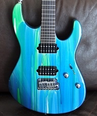 Suhr Custom Modern Aqua Sparkle Drip Roasted NOWA