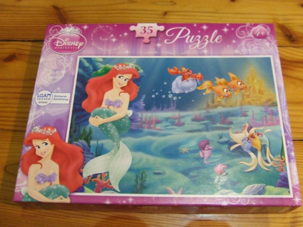 PUZZLE 35 DISNEY ARIEL arielka NOWE