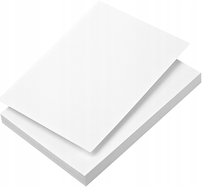 25x Karton Brystol B2 50 x 70 cm biały 80g/m2
