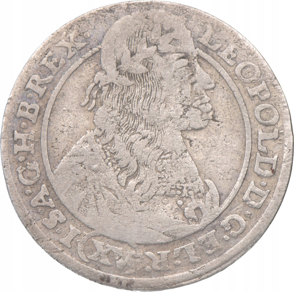 15 Krajcarów Wrocław 1663 Leopold I (43-44)