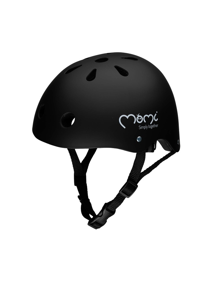 KASK DZIECIĘCY MOMI MIMI 47-57 CM CZARNY MATOWY