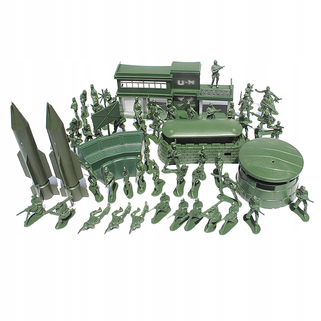 1 zestaw Soliders Figures Play Set (56 sztuk) 5