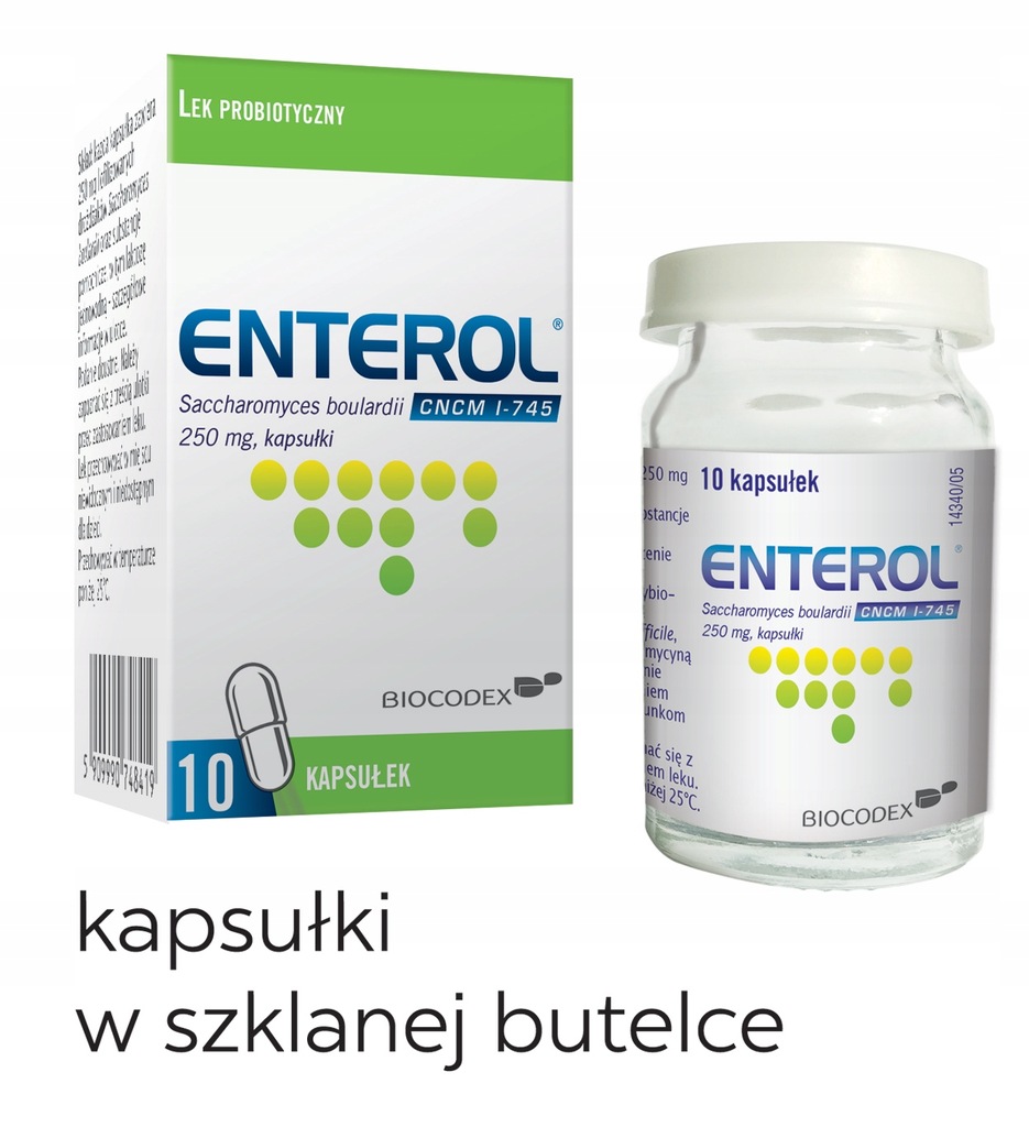 Enterol 250 mg 10 kapsułek