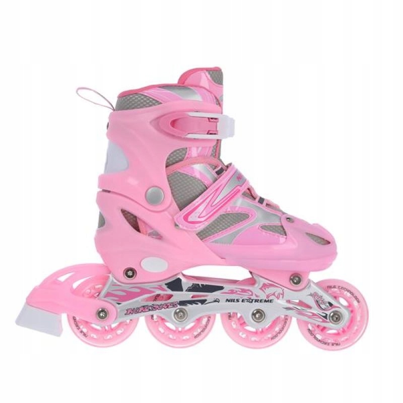 Łyżworolki Nils Extreme 2w1 Pink r.31-34 NH18366 A