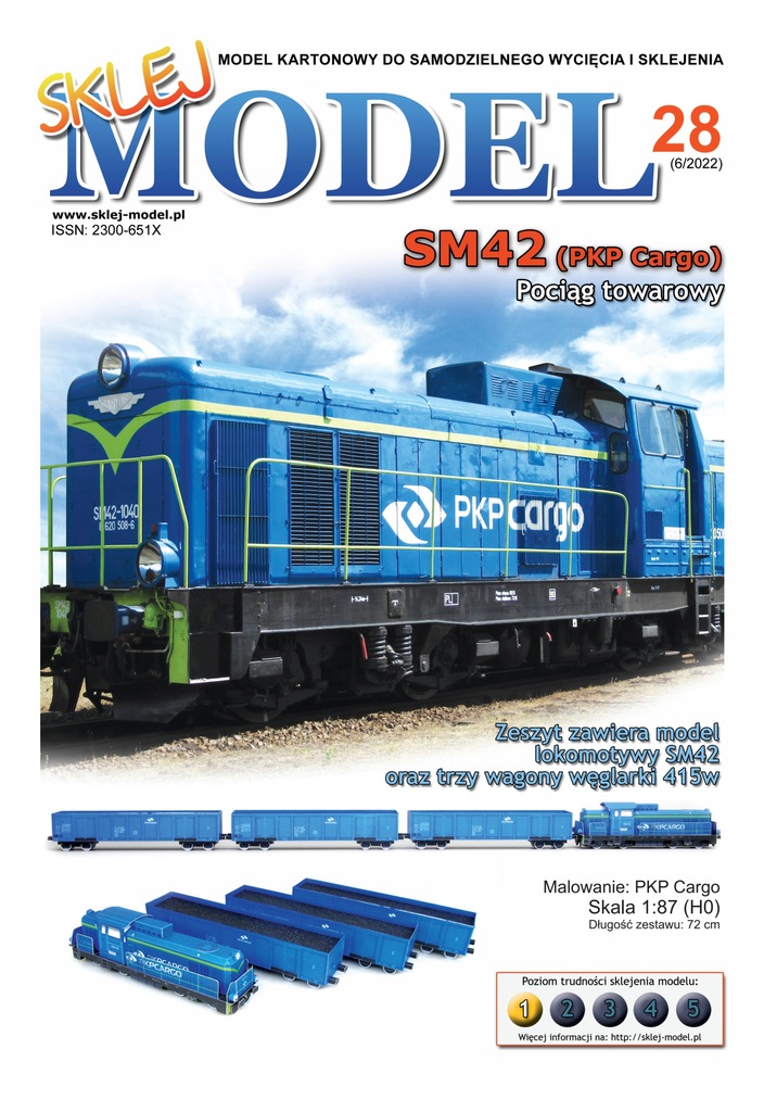 SM42 PKP Cargo model kartonowy