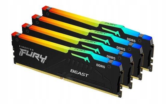 32 GB pamięci DDR4-3600MHz CL17 FURY Beast RGB, 4x8GB
