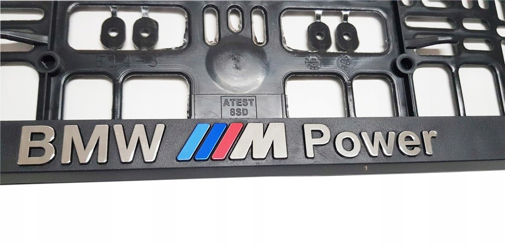 RAMKA POD TABLICE REJESTRACYJNA BMW M POWER 3D