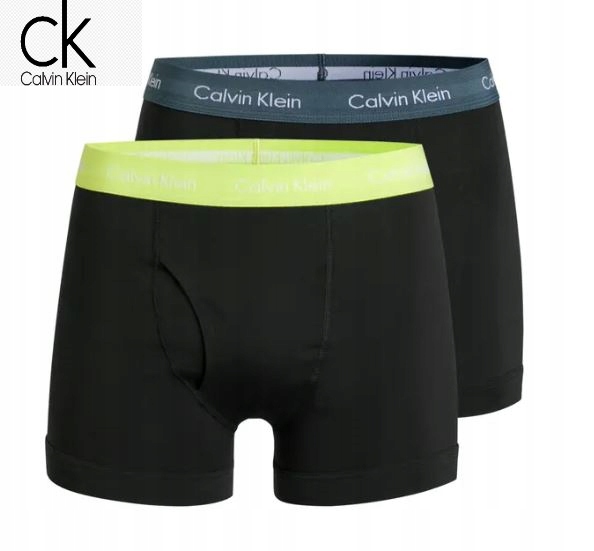Bokserki Męskie Calvin Klein Cotton Stretch 2-pak, z kieszonką