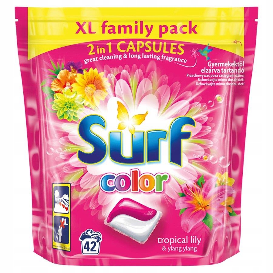 Surf Kapsułki do prania Tropical lily Kolor 42 szt