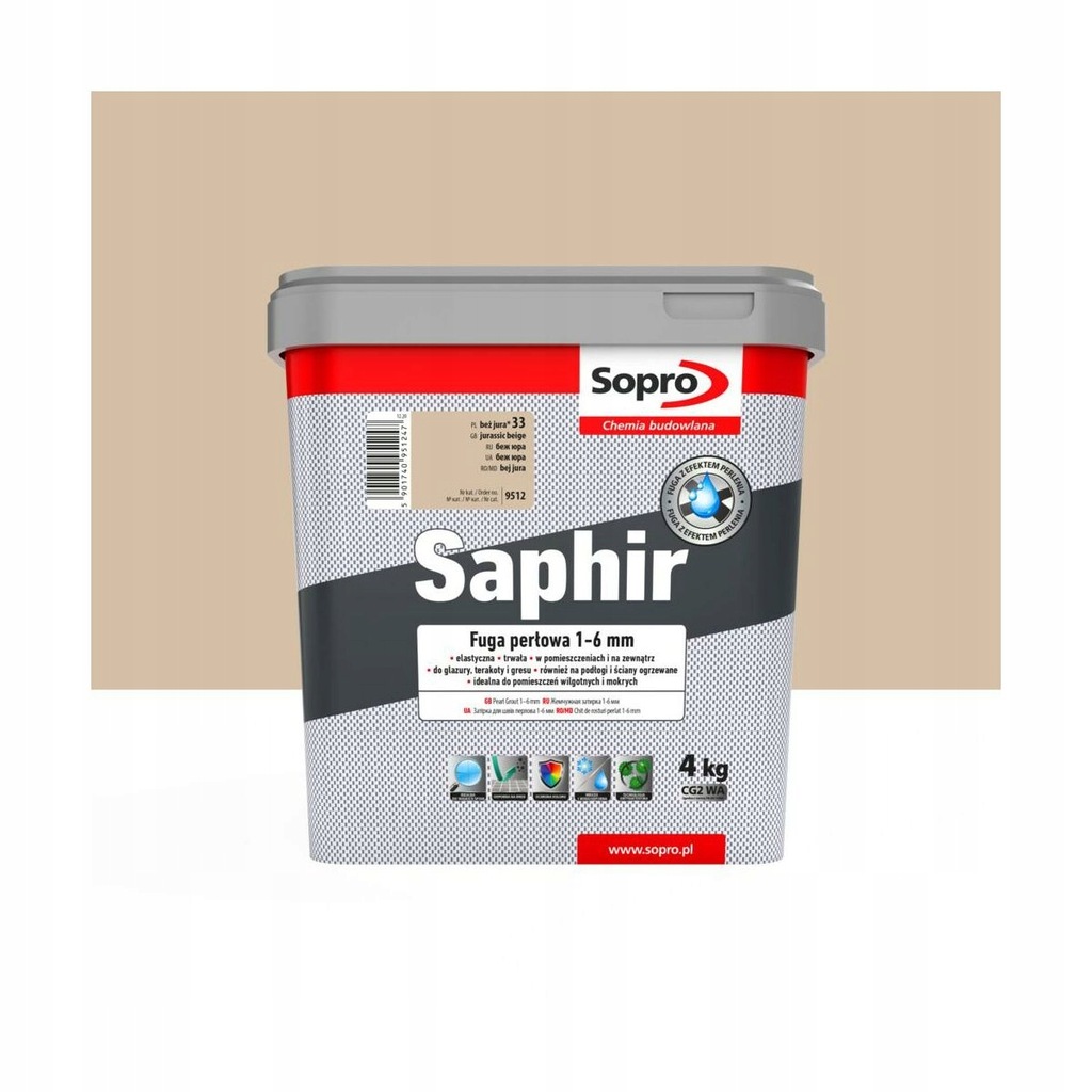 Fuga Saphir beż jura 33 4 kg Sopro