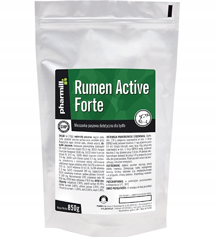 Pharmill, rumen active forte, na kwasicę, 170g