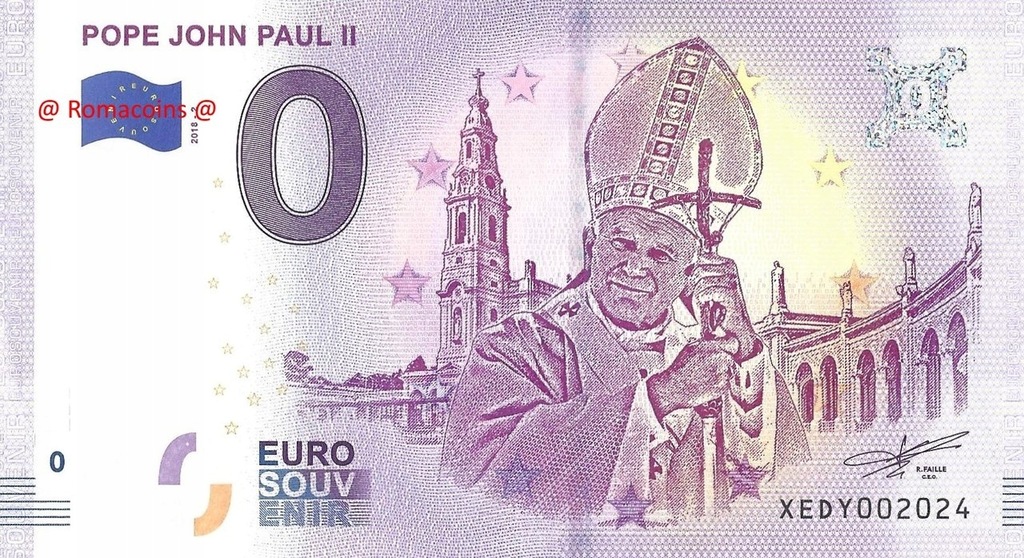 0 EURO Jan Paweł II