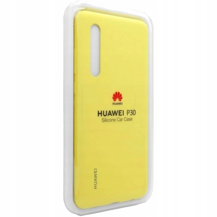 ETUI HUAWEI P30 SILICONE CAR CASE YELLOW ORYGINAŁ