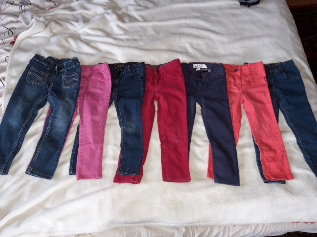 7 sztuk spodni rurek dla dziewczynki roz 98-104