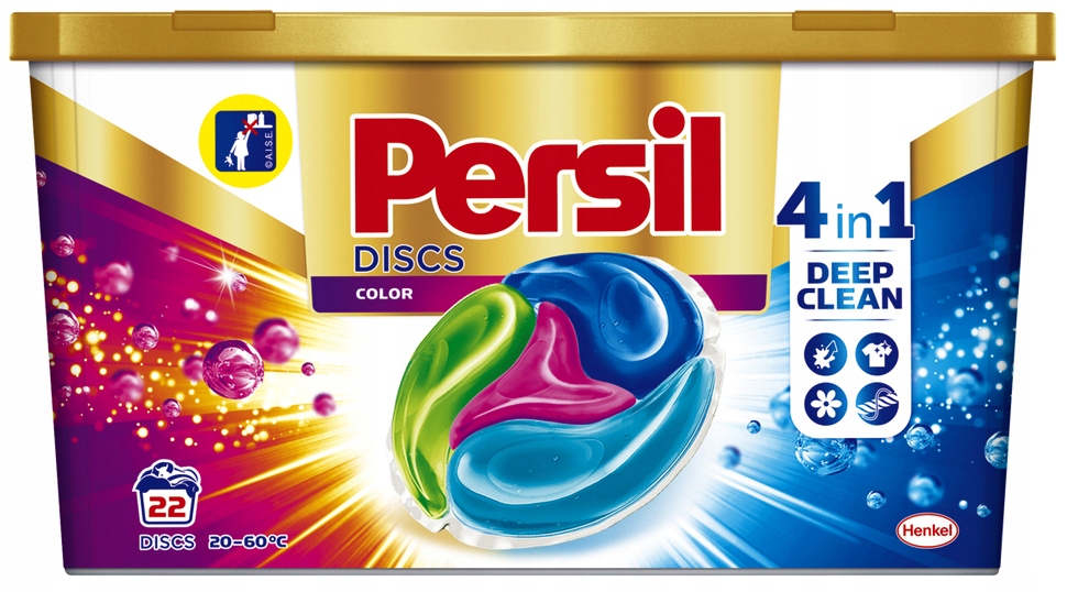 PERSIL DISCS KAPSUŁKI DO PRANIA 22 SZT COLOR