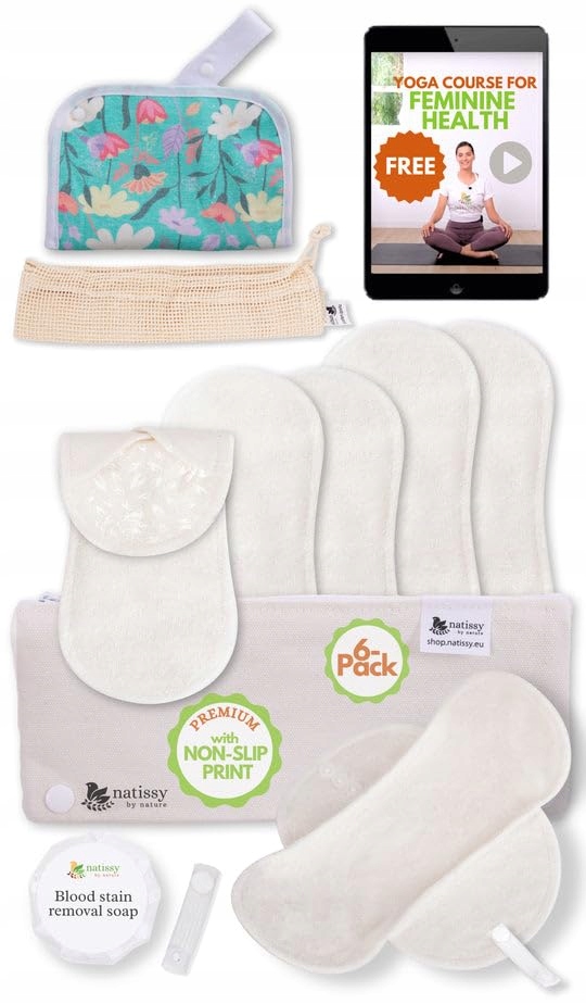 Natissy Antypoślizgowe podkładki menstruacyjne