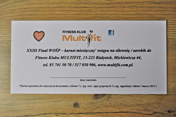 Karnet miesięczny siłownia / aerobik - Multifit