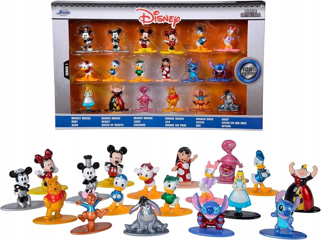 DISNEY ZESTAW 18 METALOWYCH FIGUREK MIKI DISNEY