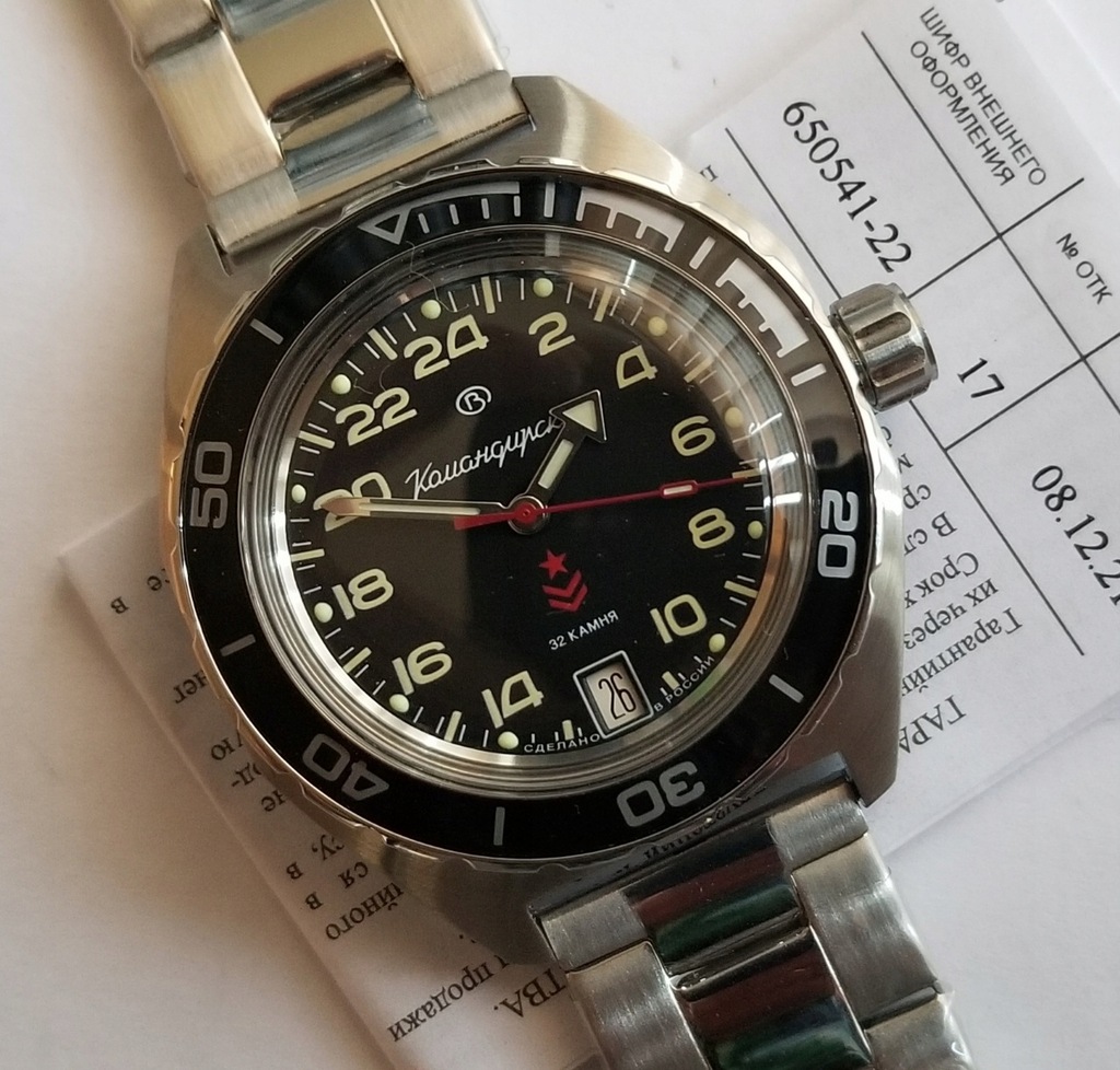 VOSTOK Komandirskie K-65 Reloj Automático Con Brazalete De 24 Horas Y - Foto 8