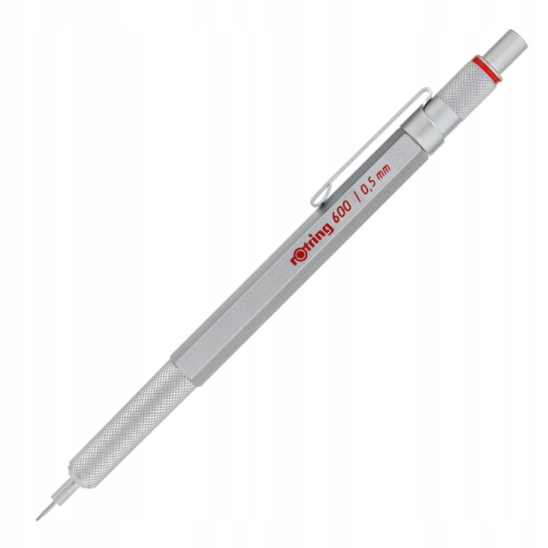 Ołówek automatyczny ROTRING 600 0,5 mm - srebrny