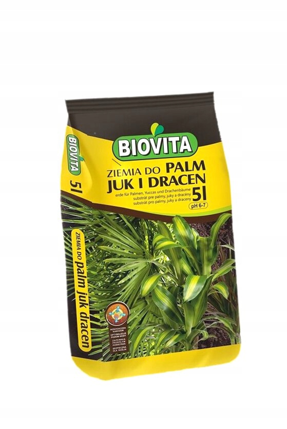 Podłoże do palm juk i dracen Biovita 5L ph 6-7
