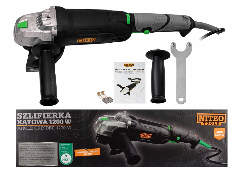 SZLIFIERKA KĄTOWA NITEO TOOLS 1200W 125mm #3813