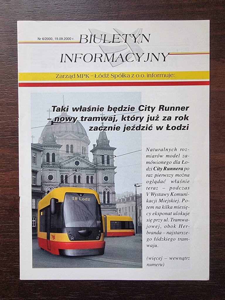 biuletyn MPK Łódź 6/00 tramwaje autobusy WOŚP