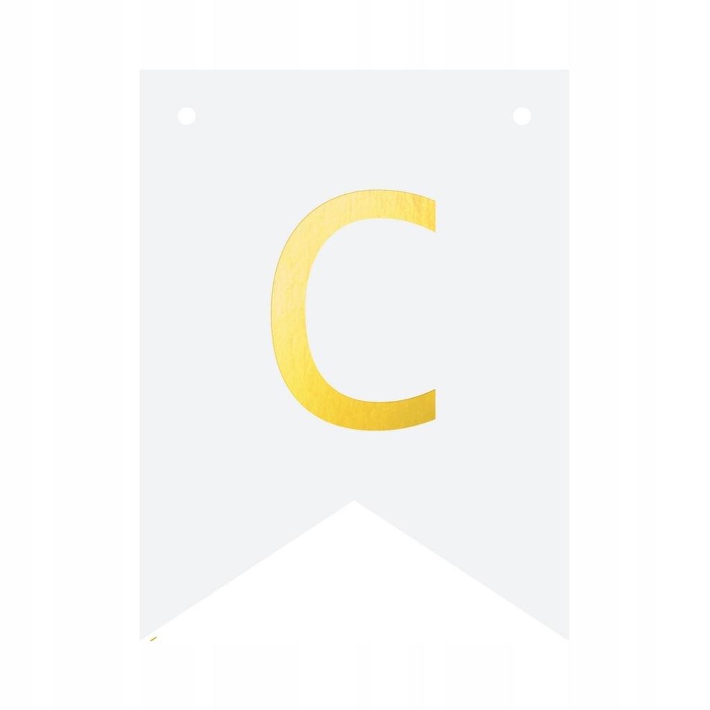 Baner DIY 16x12 cm - literka C