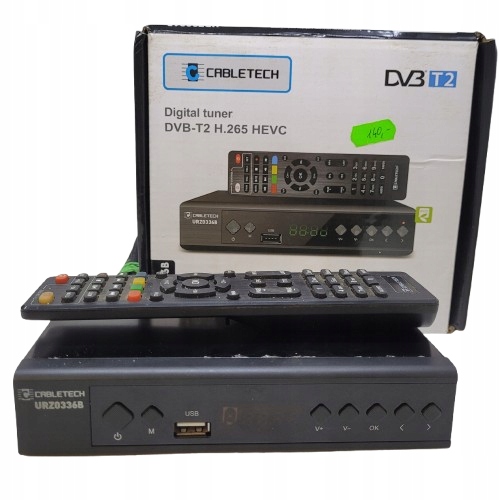 Dekoder DVB-T2 CABLETECH URZ0336B | Stan Bardzo dobry!