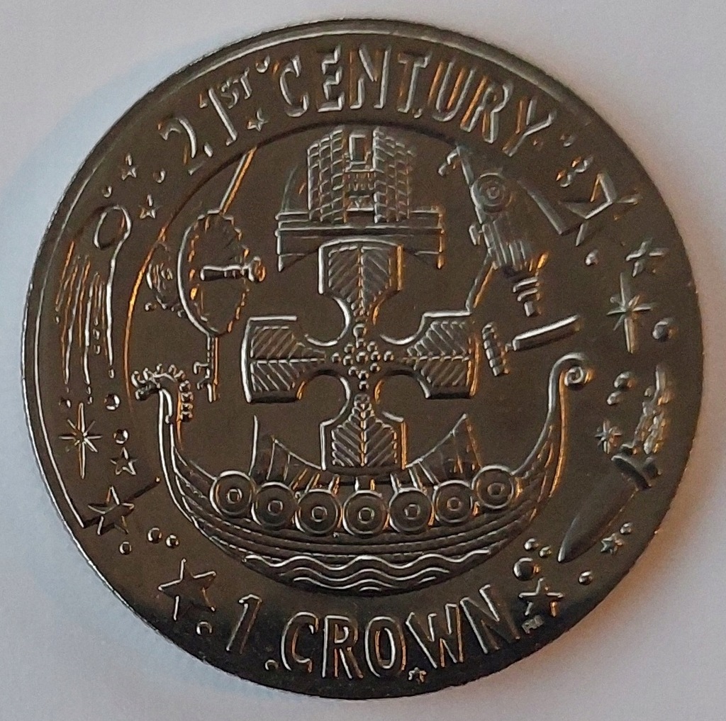 Gibraltar 1 korona 2001 XXI wiek okolicznościowa UNC