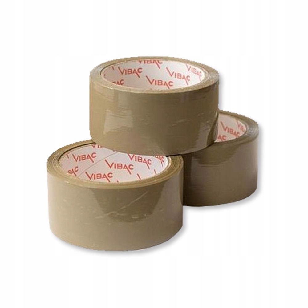 Taśma klejąca Vibac 48mm 60m solvent brąz 6szt
