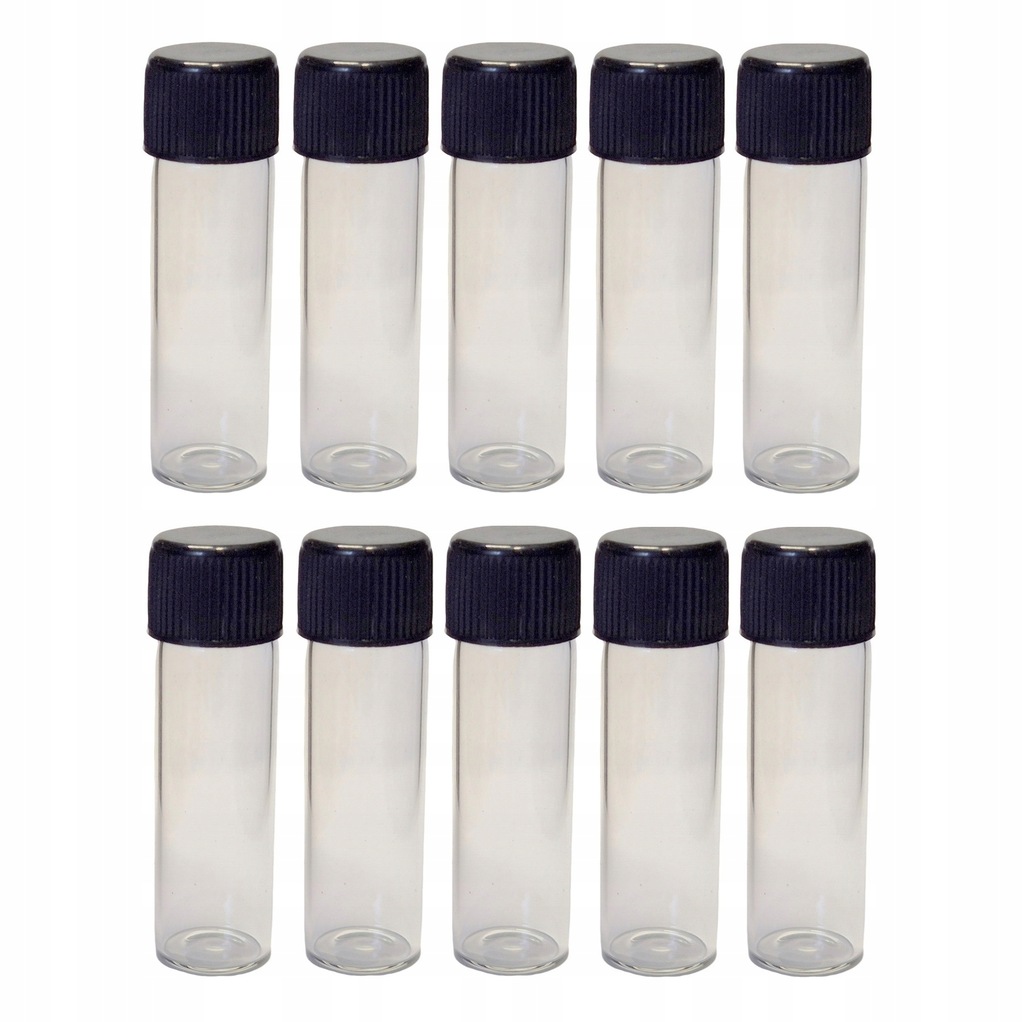 10 x Pojemnik do tabaki Buteleczka szklana 5,1cm