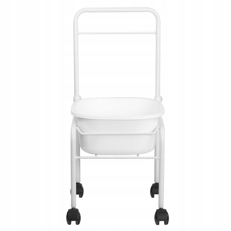 Brodzik do pedicure na kółkach biały