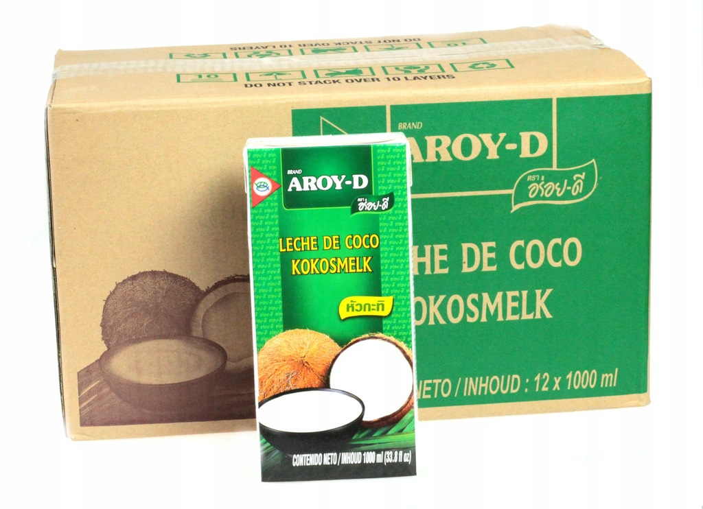 12x 1L Mleko kokosowe Aroy-D 70%
