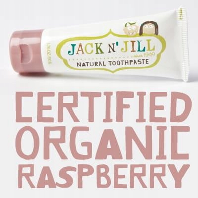 Jack N' Jill: naturalna pasta do zębów Natural Toothpaste Organiczna Malina