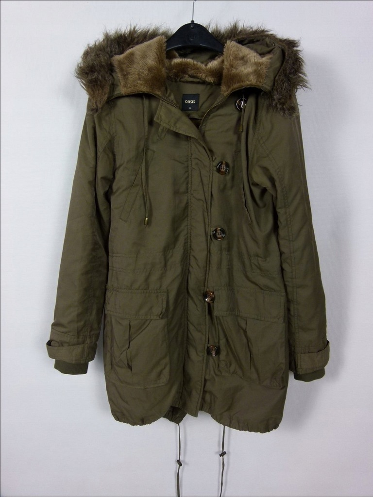 OASIS kurtka parka z podpinką khaki / M