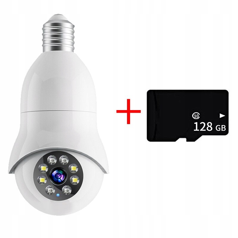 5G Wifi E27 żarówka kamera monitorująca noktowizor