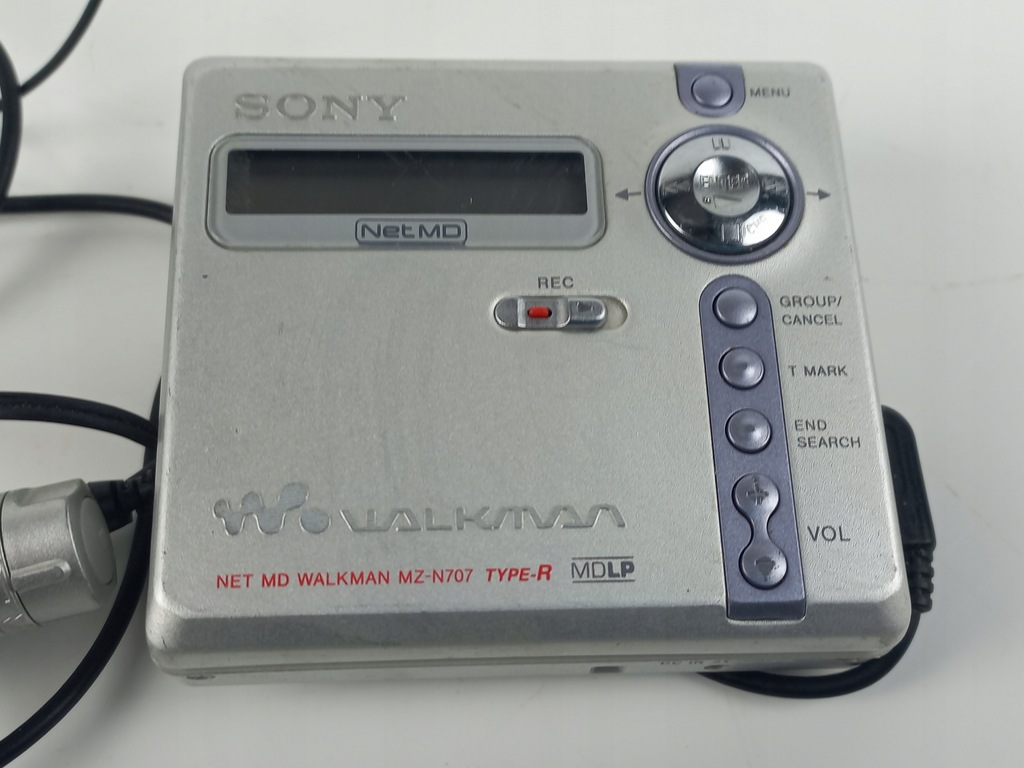 Walkman SONY Mini Disc MZ N707 13115852423 oficjalne archiwum Allegro