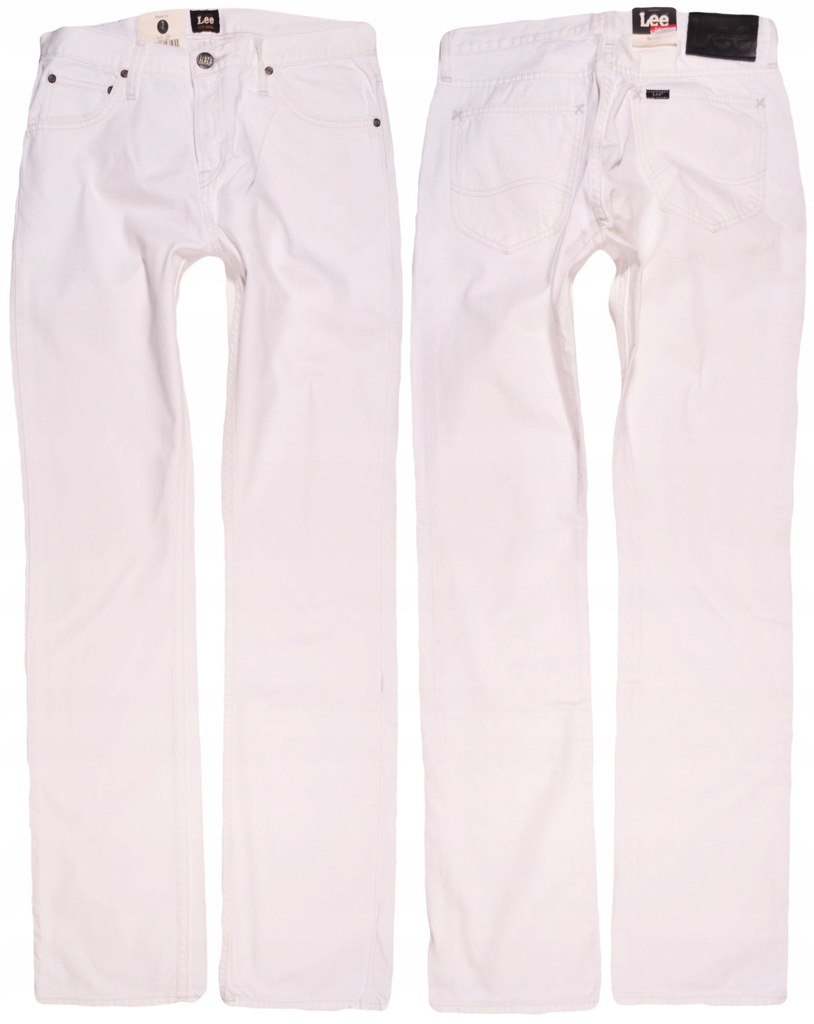 LEE spodnie chlopiece WHITE jeans SCOTT _16Y 176cm