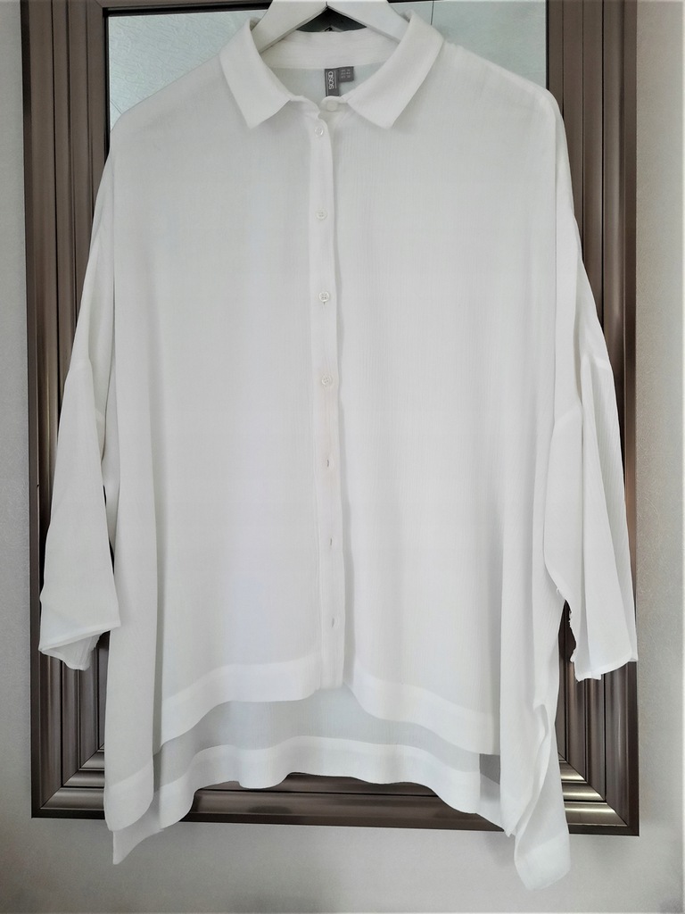 Długa, szeroka, biała bluzka 44 ASOS