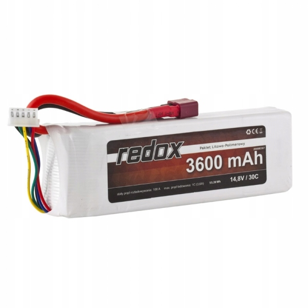 Pakiet LiPo Akumulator Redox 3600 mAh 14,8V 30C XT