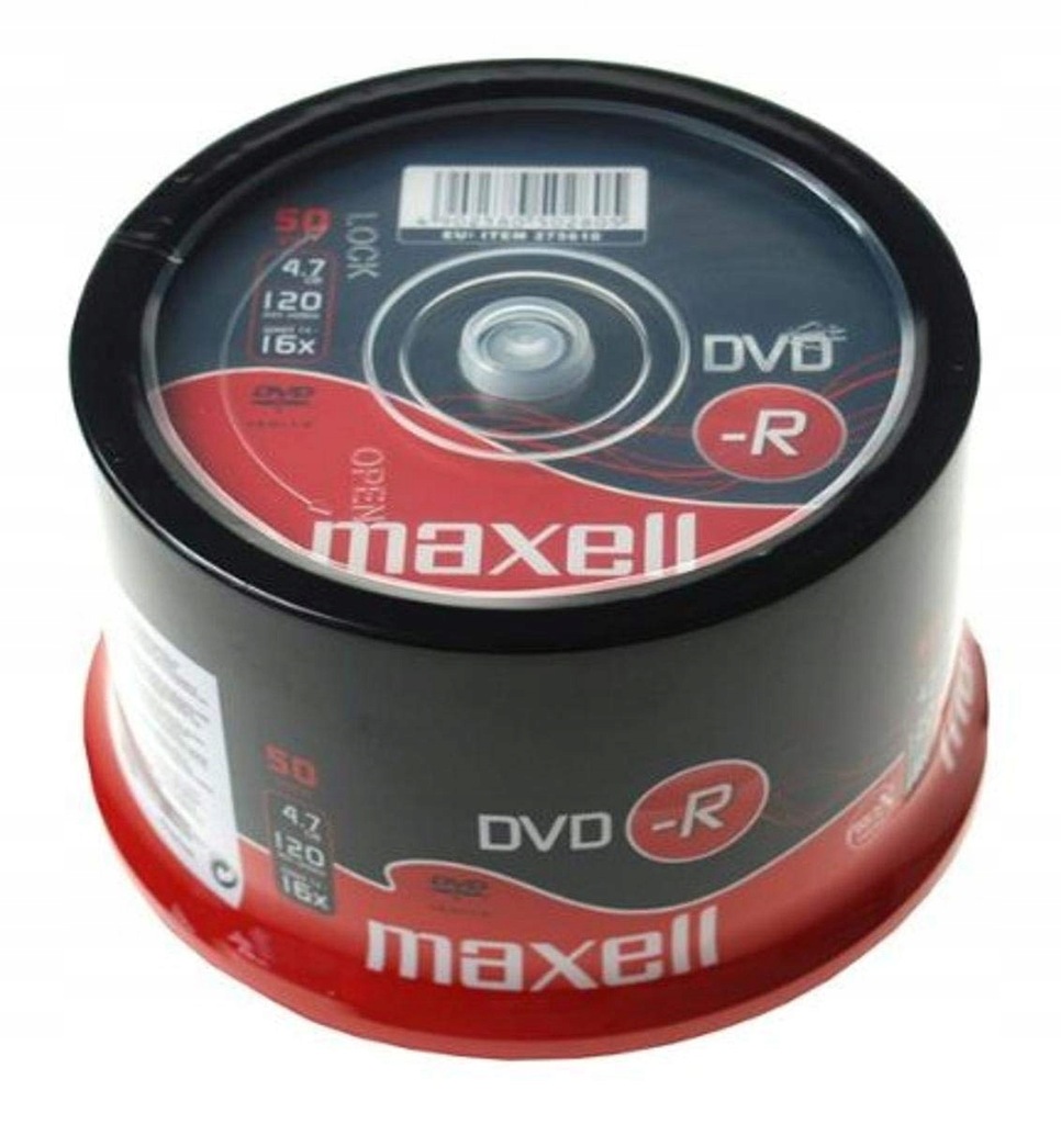Maxell nośniki DVD-R 4,7 GB 16 x 50 mm