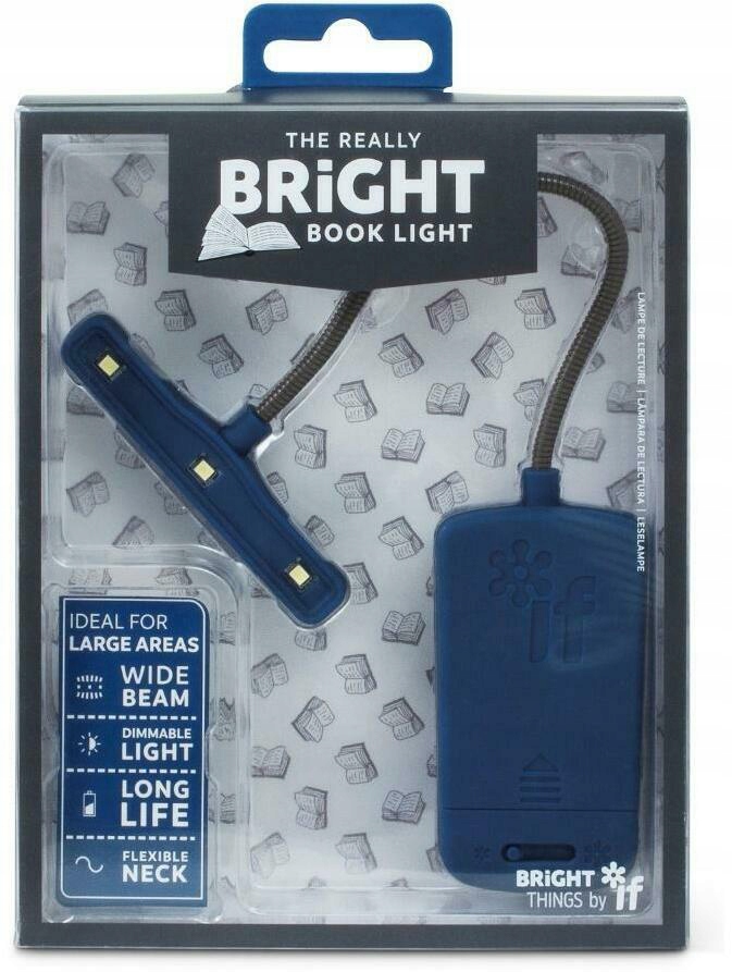 Bright Book Light Lampka do książki niebieska