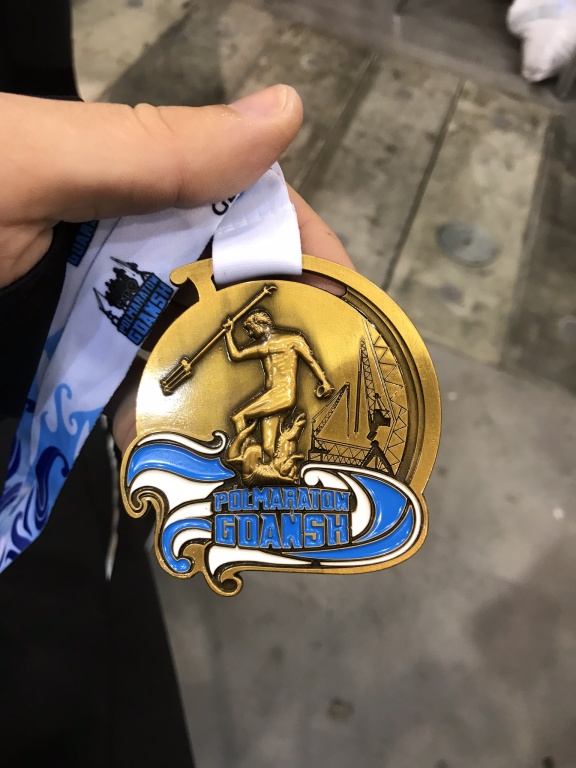 Medal za 5 półmaraton Gdańsk 28.10.2018