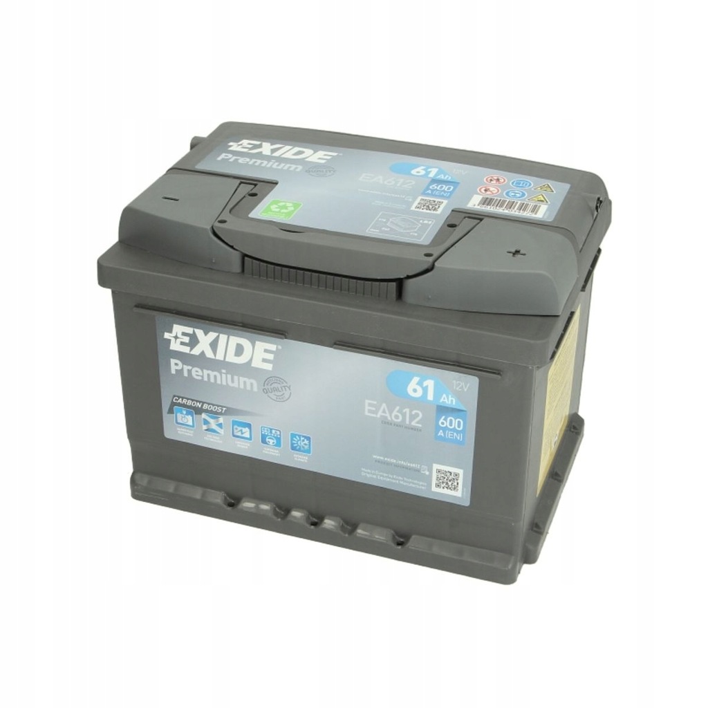 Akumulator EXIDE PREMIUM 61Ah 600A P+