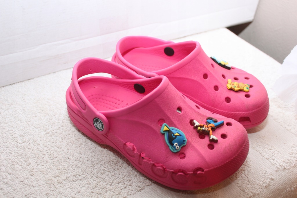 CROCS BALERINKI MIĘKKIE PRZYPINKI 33/21CM ŚLICZNE