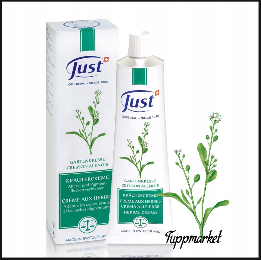 JUST Ziołowa Apteka krem rzeżucha UVA UVB