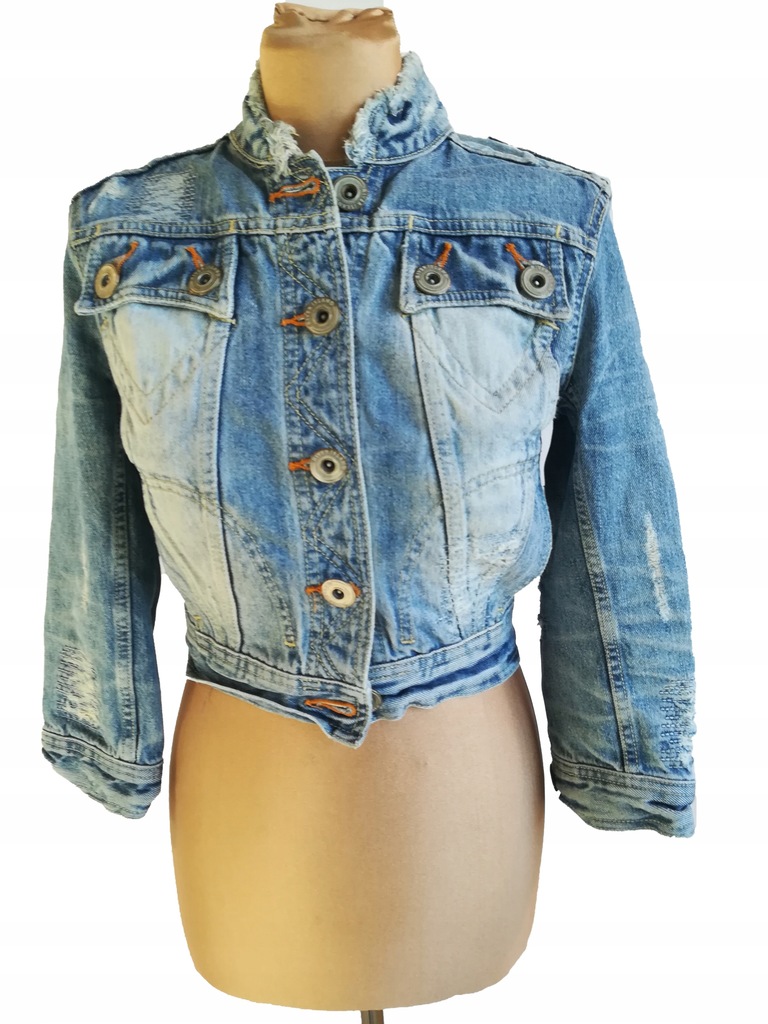 34-36 KURTKA DZIEWCZĘCA JEANS RIVER ISLAND S KU37