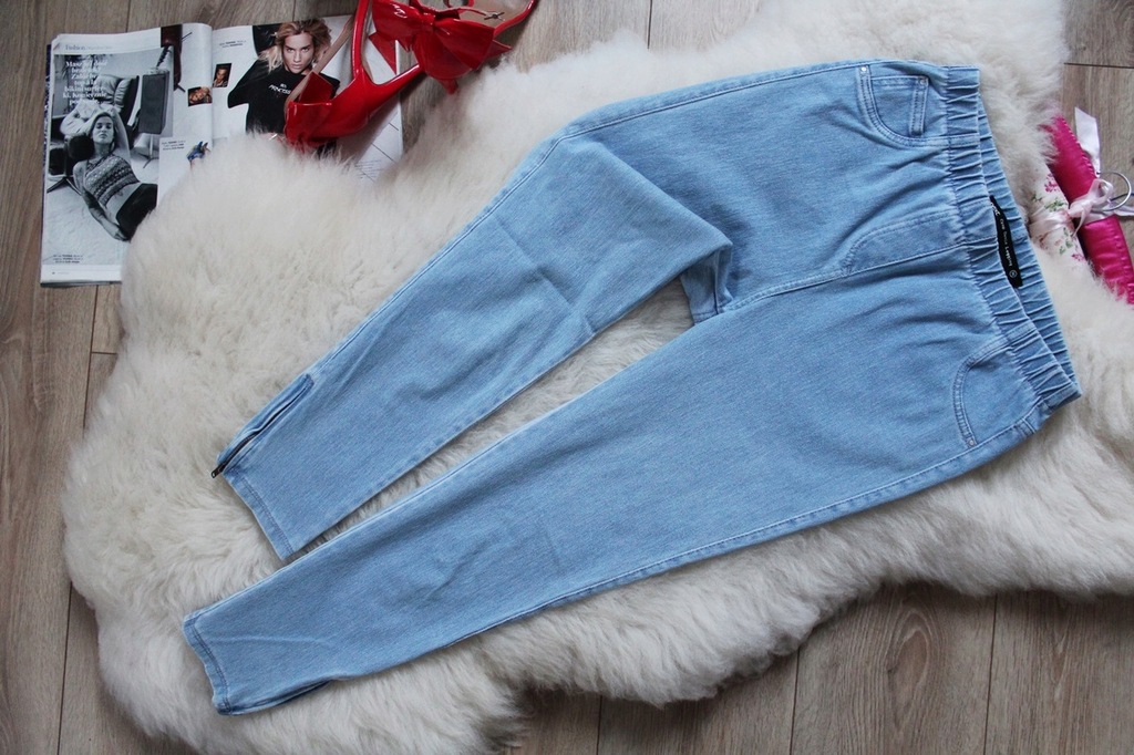 NEXT* RURKI LEGGING DAMSKIE A'LA JEANS GUMA 38 M