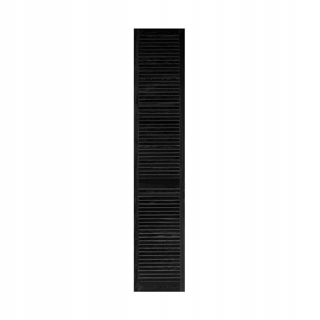 Drzwiczki ażurowe 39,4 x 201,3 cm czarne podkład